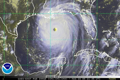 Ouragan Katrina (source : NOAA)