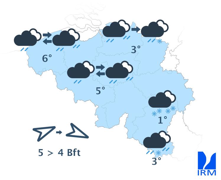 IRM Météo pour les prochains jours
