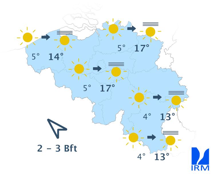 Jusqu'à 18 degrés ce mercredi, jeudi et vendredi