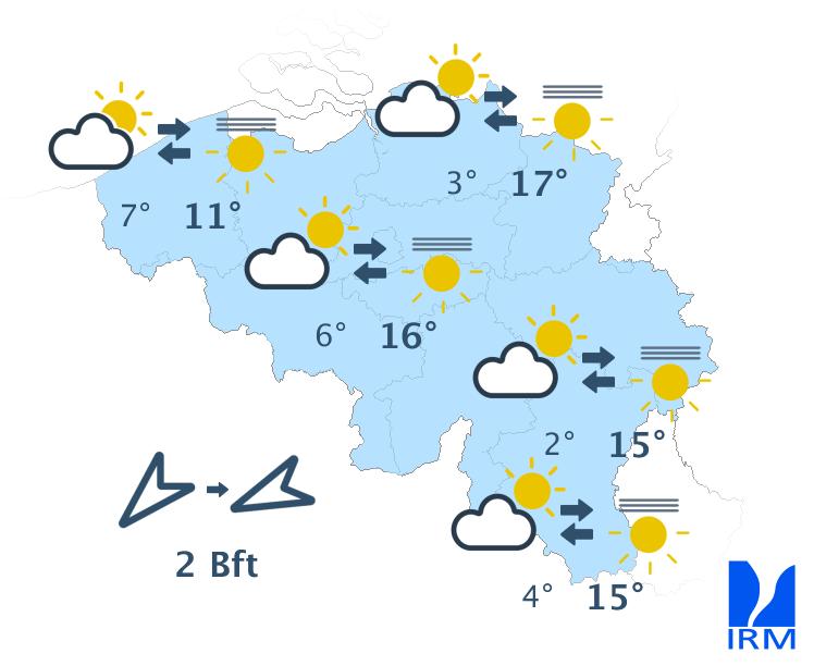 Météo Belge du 04/03 au 10/03 Beau temps, Pluie...