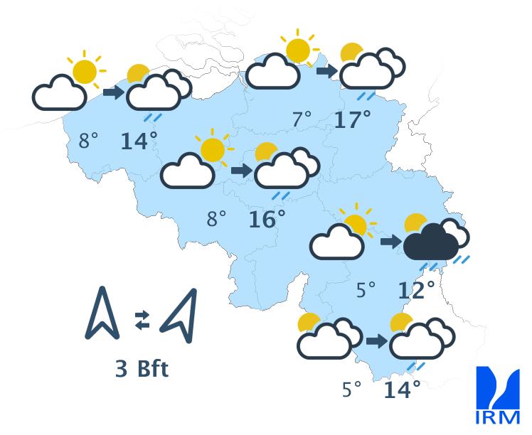 Météo Belge du 04/03 au 10/03 Beau temps, Pluie...
