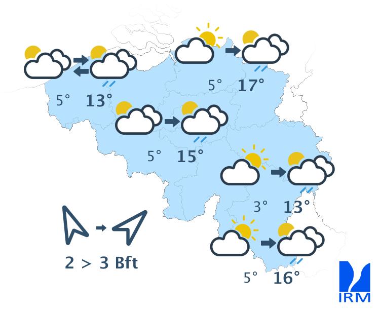Météo Belge du 04/03 au 10/03 Beau temps, Pluie...